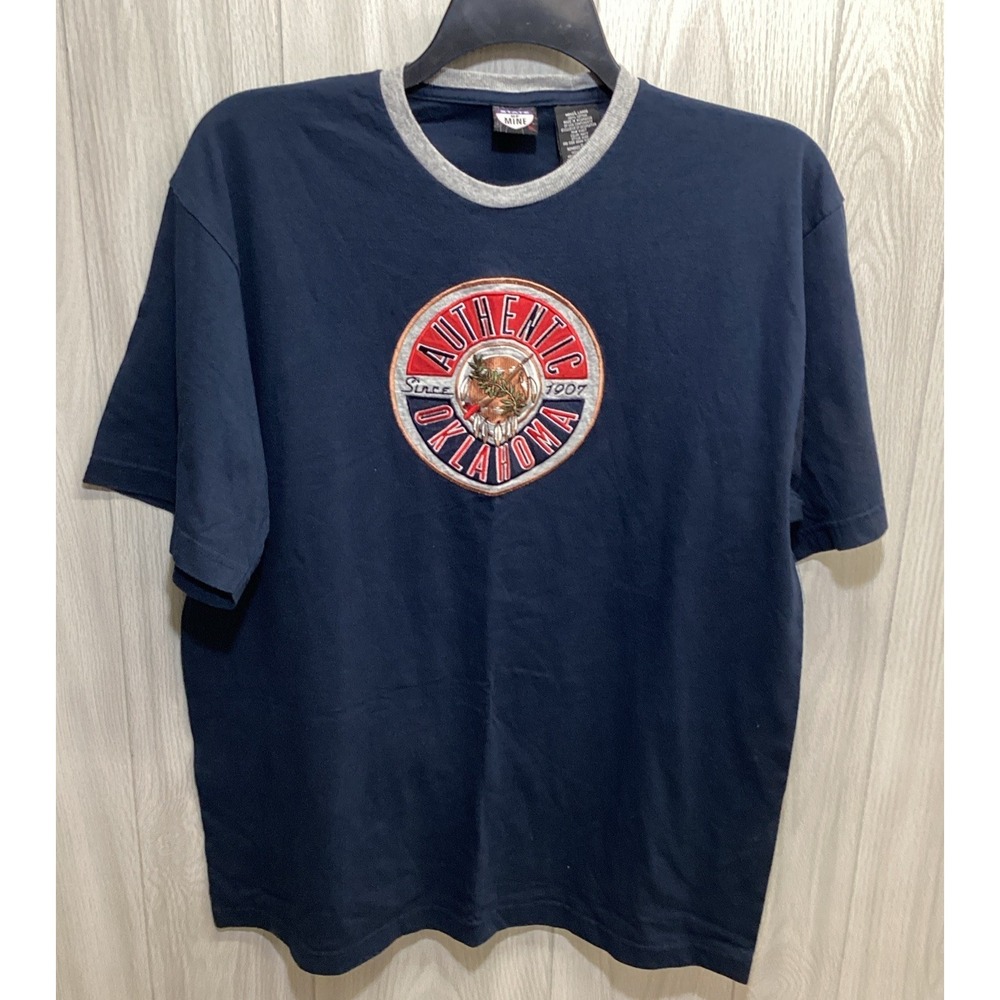 STATE OF MINE Men's (Size L) Short Sleeve Crew Neck T-Shirt Oklahoma 100% Cotton